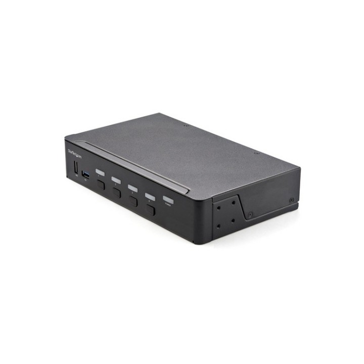 Startech KVM Switch HDMI a 4 porte - Monitor singolo 4K 60Hz Ultra HD HDR - Swit (SV431HU34K6)