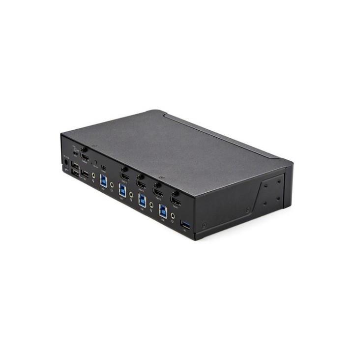 Startech KVM Switch HDMI a 4 porte - Monitor singolo 4K 60Hz Ultra HD HDR - Swit (SV431HU34K6)