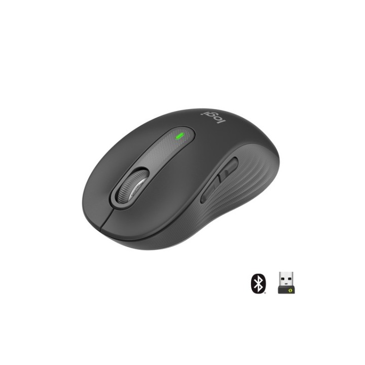 Logitech Signature M650 - Mouse - ottica - 5 pulsanti - senza fili - 2.4 GHz, Bl (910-006253)