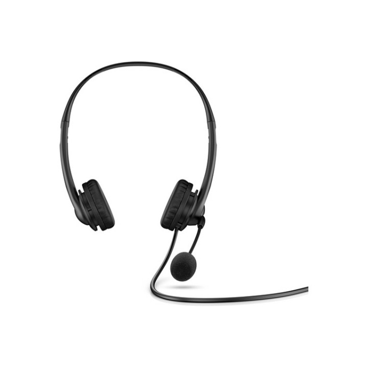 HP G2 - Cuffie con microfono - over ear - cablato - USB - nero ombreggiato