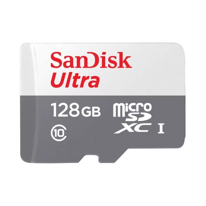 SanDisk Ultra - Scheda di memoria flash - 128 GB - Class 10 - UHS-I microSDXC (SDSQUNR-128G-GN3MN)