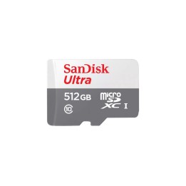 SanDisk Ultra - Scheda di memoria flash - 512 GB - Class 10 - UHS-I microSDXC (SDSQUNR-512G-GN3MN)