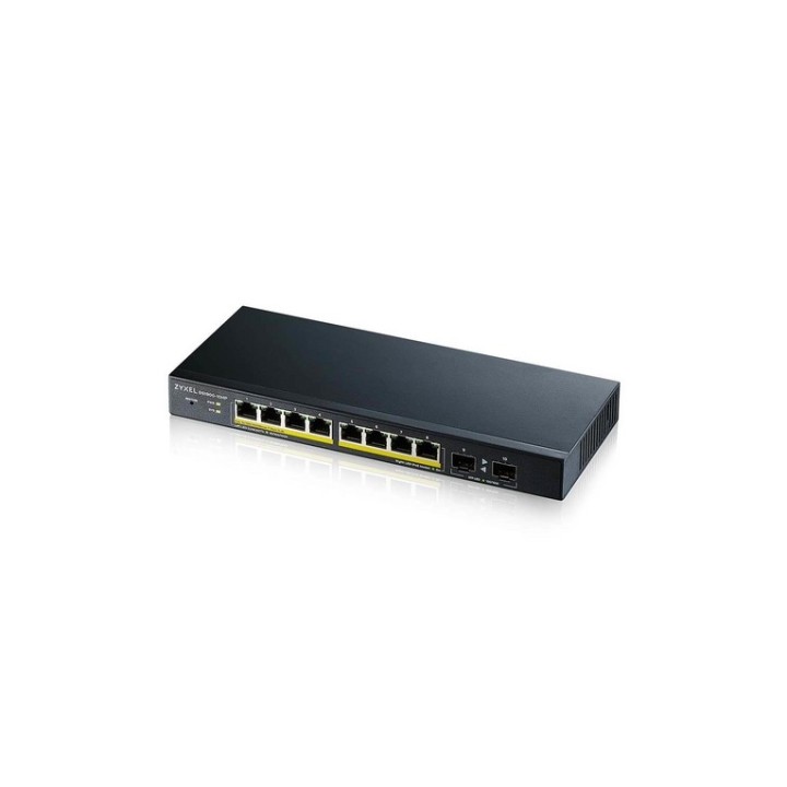 Zyxel GS1900-10HP - Switch - intelligente - 8 x 10/100/1000 (PoE+) + 2 x Gigabit