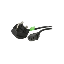 StarTech.com 3ft (1m) UK Computer Power Cable, BS 1363 to C13 Power Cord, 18AWG,