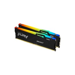 Kingston FURY Beast RGB - DDR5 - kit - 32 GB: 2 x 16 GB - DIMM 288-PIN - 5600 MT