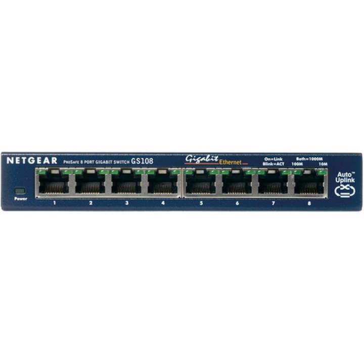 Switch Unmanaged 8 porte 1G ProSafe Switch 8 porte 1000Base-T - alimentatore est