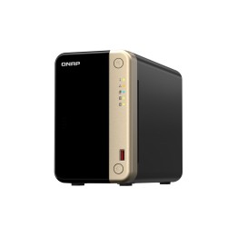 QNAP TS-264 - Server NAS - 2 alloggiamenti - SATA 6Gb/s - RAID 0, 1, 5, 6, 10, 5