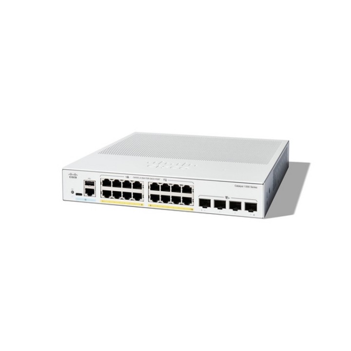 Cisco Catalyst 1300-16P-4X - Switch - L3 - gestito - 16 x 10/100/1000 (PoE+) + 4