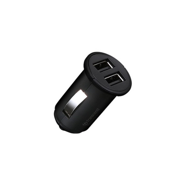 Transcend TS-DPL3 - Adattatore alimentazione per auto - 2.4 A - 2 connettori di