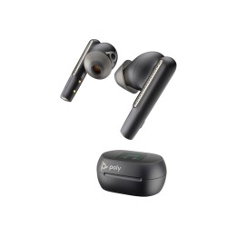 Poly Voyager Free 60+ UC M Carbon Black Earbuds +BT700 USB-C Adapter +Touchscree